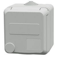 MENNEKES  Cepex wandcontactdoos, lichtgrijs 4807