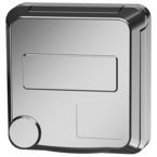 MENNEKES Cepex inbouwcontactdoos met beschermingscontact, wit aluminium 4504