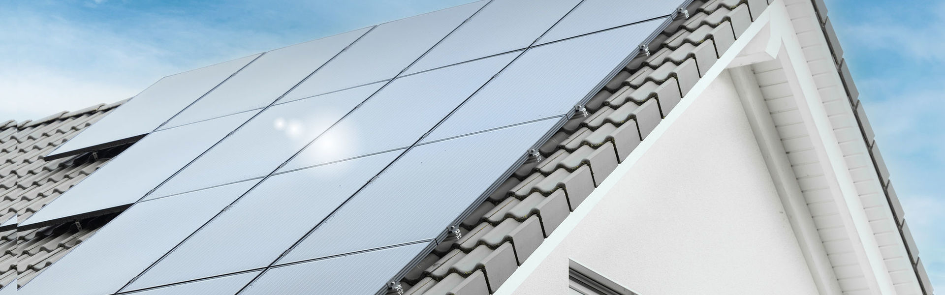 Solarpannels auf einem Dach
