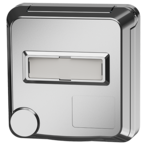 MENNEKES Cepex inbouwcontactdoos met slot en tekstvenster, alpine wit 4845ME