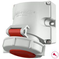 MENNEKES  Wandcontactdoos met TwinCONTACT 9122