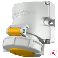 MENNEKES  Wandcontactdoos met TwinCONTACT 9120