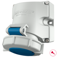 MENNEKES  Wandcontactdoos met TwinCONTACT 9105