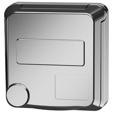 MENNEKES Cepex inbouwcontactdoos SCHUKO®, wit aluminium 4584